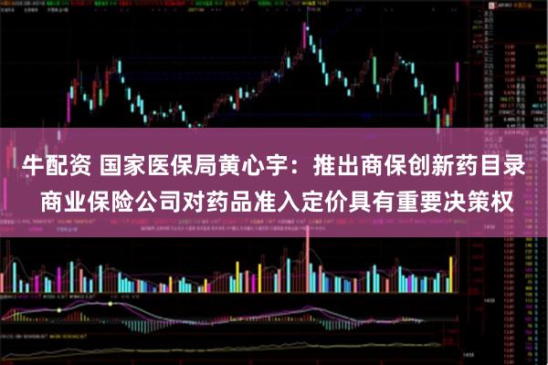 牛配资 国家医保局黄心宇：推出商保创新药目录 商业保险公司对药品准入定价具有重要决策权