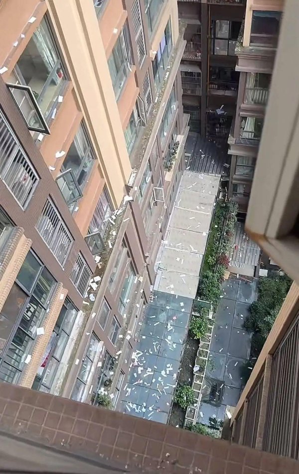 民间资本 高空抛物还是“恶作剧”？成都一熊孩子撕书扔下楼，物业：家长已上门道歉
